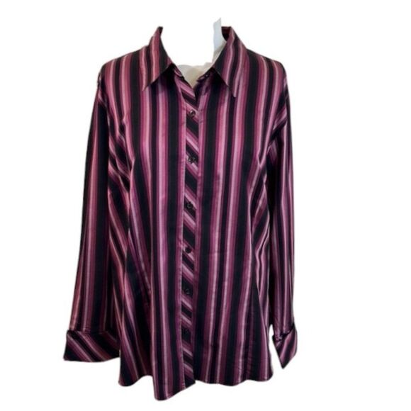 Lane Bryant Shirt Top 24/26 Classic Button Down NWT - Picture 1 of 16